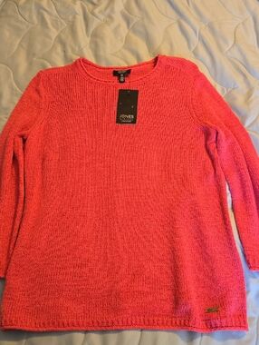 Jones New York Pink Crewneck Sweater Size Small.